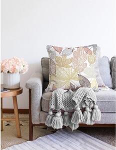 Povlak na polštář s příměsí bavlny Minimalist Cushion Covers Oriental Leaves, 55 x 55 cm