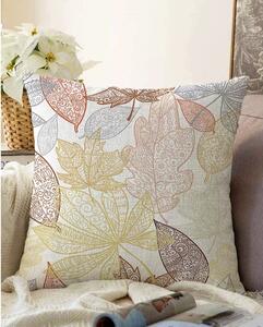 Povlak na polštář s příměsí bavlny Minimalist Cushion Covers Oriental Leaves, 55 x 55 cm