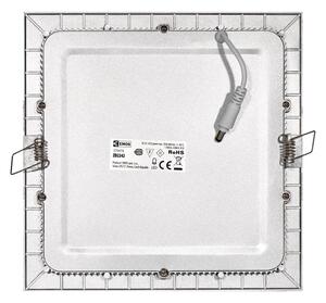 EMOS LED panel 225×225, vestavný stříbrný, 18W neutrální bílá 1540221870