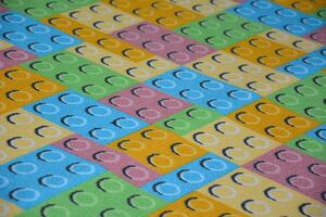 Dywany Lusczow Dětský kusový koberec LEGO zelený