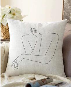 Povlak na polštář s příměsí bavlny Minimalist Cushion Covers Pose, 55 x 55 cm