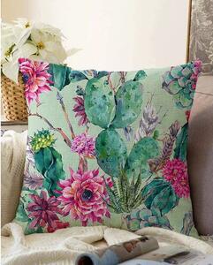 Zelený povlak na polštář s příměsí bavlny Minimalist Cushion Covers Cactus, 55 x 55 cm