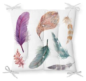 Podsedák s příměsí bavlny Minimalist Cushion Covers Feathers, 40 x 40 cm