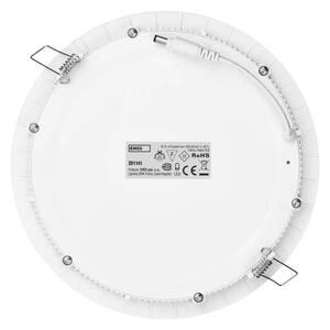 EMOS LED panel 220mm, kruhový vestavný bílý, 18W teplá bílá 1540111810
