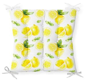 Podsedák s příměsí bavlny Minimalist Cushion Covers Sliced Lemon, 40 x 40 cm