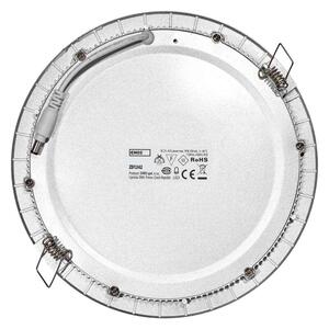EMOS LED panel 225mm, kruhový vestavný stříbrný, 18W neutr. bílá 1540121870