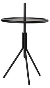 Černý kovový odkládací stolek Zone Inu, ø 33,8 cm