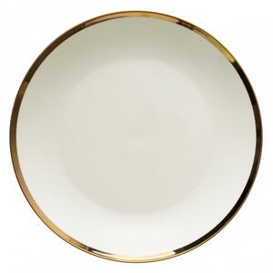 Lunasol - Mělký talíř se zlatým lemem Coupe 27 cm set 4 ks – Flow (492540)
