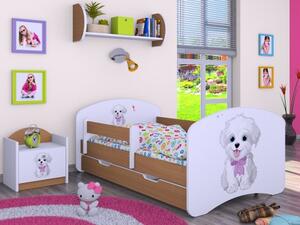 Dětská postel Happy Pejsek s mašlí (9 barevných variant)
