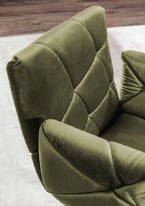 ŽIDLE S PODRUČKAMI, velur, černá, olivově zelená Landscape - Jídelní židle