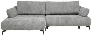 ROHOVÁ SEDAČKA, textil, šedá Livetastic - Sedací soupravy, Online Only