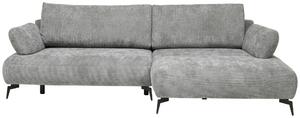 ROHOVÁ SEDAČKA, textil, šedá Livetastic - Sedací soupravy, Online Only