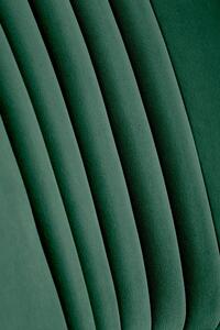 Křeslo VERON - čalouněné - tmavě zelené/černé