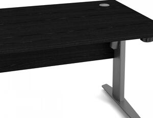 Kancelářský stůl s elektrickým polohováním Prima 80400/318 černý/stříbrné nohy - TVI