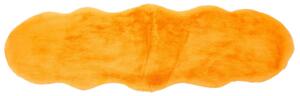 UMĚLÁ KOŽEŠINA, 55/160 cm, oranžová - Kůže