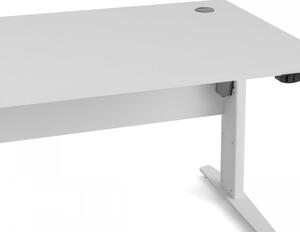 Kancelářský stůl s elektrickým polohováním Prima 80400/318 bílý/bílé nohy - TVI