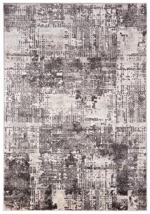 Makro Abra Kusový koberec PETRA 3062 1 244 Abstraktní šedý béžový hnědý Rozměr: 140x200 cm
