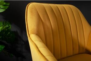 TURIN barová židle žlutá