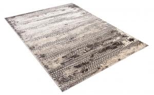 Makro Abra Kusový koberec PETRA 3003 1 244 Abstraktní Moderní šedý béžový hnědý Rozměr: 120x170 cm