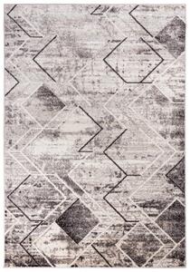 Makro Abra Kusový koberec PETRA 3039 1 244 Moderní Geometrický šedý béžový hnědý Rozměr: 200x300 cm