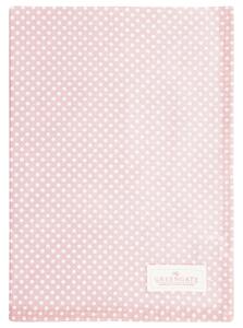 Bavlněná utěrka Dotty Pale Pink