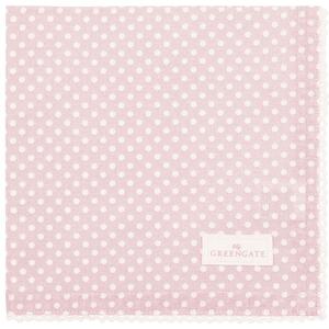 Bavlněný ubrousek s krajkou Dotty Pale Pink