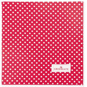Bavlněný ubrousek s krajkou Dotty Red