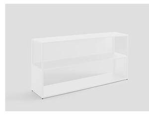 Bílá kovová knihovna 150x75 cm Hyller - CustomForm