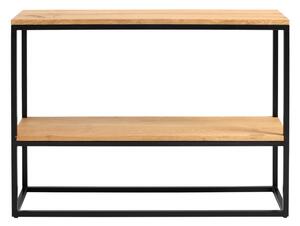 Černý konzolový stolek z dubového dřeva CustomForm Julita