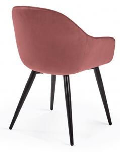 FABIA VELVET židle - poslední 1 kus růžová