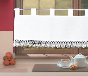 DekorTextil Hotová záclona Mája - bílá - (šíře x výška): 80 x 40 cm