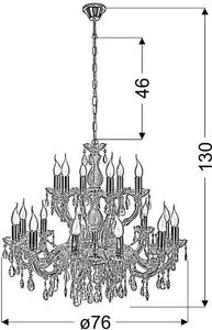Candellux Maria Teresa závěsné svítidlo x40 W zlatá 30-94615