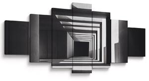 Obraz - Čtvercový tunel (210x100 cm)