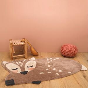 Dětský bavlněný ručně vyrobený koberec Nattiot Little Deer, 70 x 110 cm