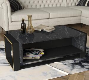 Hanah Home Konferenční stolek Bianco černý mramor