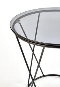 Konferenční stolek MANILA černá / kouřové sklo