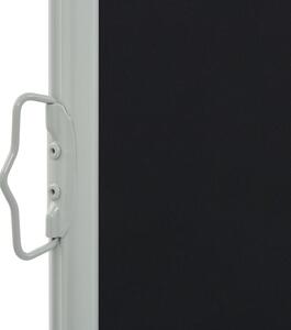 Terasová zatahovací boční markýza Ash - černá | 100x300 cm