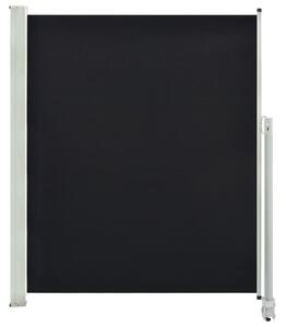 Terasová zatahovací boční markýza Ash - černá | 160x300 cm