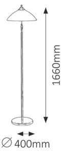 Rabalux REGINA stojací lampa max. 1x40W | E14 | IP20 - bronzová