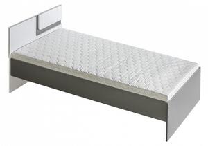 Dětská postel Apetito NR12 Zvolte barevné provedení: Antracit - Bílá, Zvolte možnost matrace: S matrací