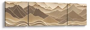 Obraz - 3D linie hor (170x50 cm)