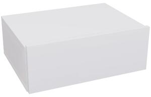 HOMCOM Závěsný noční stolek se šuplíkem, noční stolek do ložnice z dřevotřísky, moderní styl, 40x30x15 cm, bílý | Aosom