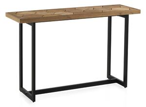 Konzolový stůl s černou železnou konstrukcí Geese Honeycomb