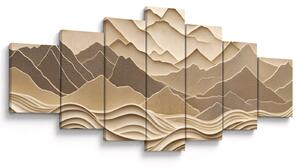 Obraz - 3D linie hor (210x100 cm)