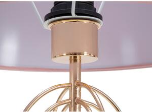 Růžová stolní lampa Mauro Ferretti Krista, výška 64 cm