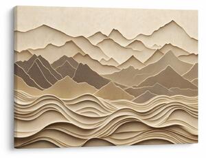 Obraz - 3D linie hor (70x50 cm)
