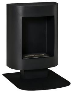 HOMCOM 1,5L Bioetanolový krb s provozem až 3 hodiny, krb s pokrytím do 20 m², výkon 2000W, 46,5x53x65cm, černý | Aosom
