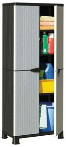 Plastová skříňka 68 x 39 x 171,5 cm ratanový design 337899