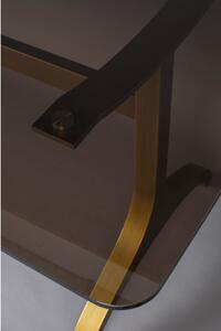Jídelní stůl se skleněnou deskou Dutchbone Sansa, 180 x 90 cm