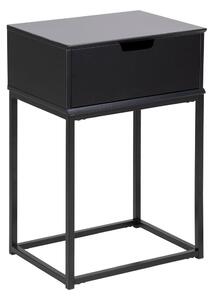 Černý noční stolek Actona Mitra, 40 x 30 cm
